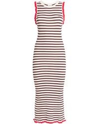 Claudie Pierlot - Stripe Midi Knitted Dress - Lyst