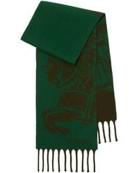 Burberry - Wool Reversible Ekd Scarf - Lyst