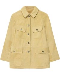 AllSaints - Suede Roiya Hunting Jacket - Lyst