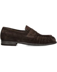 Officine Creative - Suede Solitude Penny Loafers - Lyst