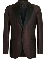 Zegna - Wool-silk Tuxedo Jacket - Lyst