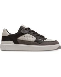 Balmain - & White B Court Flip Leather & Suede Trainers - Lyst