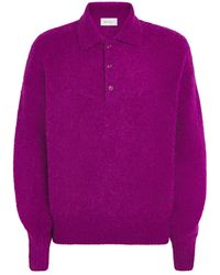 Ami Paris - Knitted Polo Sweater - Lyst