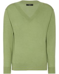 Weekend by Maxmara - Wool-Silk V-Neck Sweater - Lyst