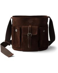 Prada - Mini Suede Route Bucket Bag - Lyst