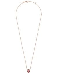 Boucheron - Extra Small Rose, Diamond And Garnet Serpent Bohème Motif Necklace - Lyst