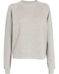 Victoria Beckham - Organic Cotton Football Sweatshirt - Lyst