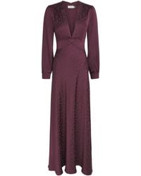 RIXO London - Jacquard Emory Maxi Dress - Lyst