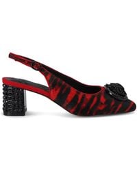 Kurt Geiger - Haircalf Chelsea Slingback Block Heels - Lyst