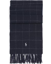 Polo Ralph Lauren - Wool-Blend Windowpane Check Scarf - Lyst