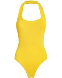 Hunza G - Halterneck Sandy Swimsuit - Lyst
