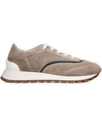 Brunello Cucinelli - Suede Running Sneakers - Lyst