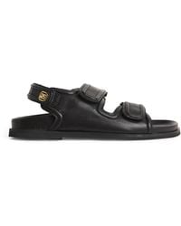Sandro - Leather Velcro Sandals - Lyst