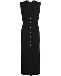 Blazé Milano - Crepe Sleeveless Friesian Maxi Dress - Lyst