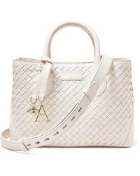 Aspinal of London - Medium Woven Leather London Tote Bag - Lyst