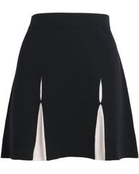 Claudie Pierlot - Wool-Cotton Knit Mini Skirt - Lyst