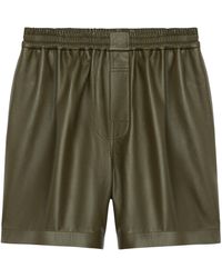 Loewe - Leather Shorts - Lyst