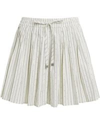 Sandro - Embellished Stripe Mini Skirt - Lyst