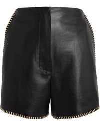 Nanushka - Faux Leather Elza Shorts - Lyst