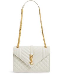 Saint Laurent - Medium Envelope Matelassé Shoulder Bag - Lyst