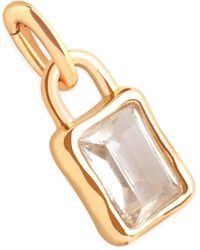 Astrid & Miyu - Plated April Birthstone Charm - Lyst