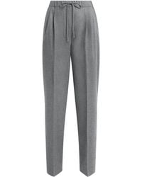 Max Mara - Cashmere Drawstring Straight Trousers - Lyst