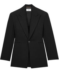 Saint Laurent - Wool-Blend Blazer - Lyst
