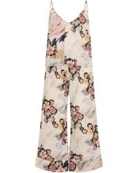 Desmond & Dempsey - Organic Cotton Love Print Pyjama Set - Lyst