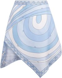 PUCCI - Silk Orchidee Scarf Mini Skirt - Lyst
