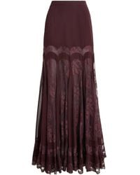 Zimmermann - Silk Valiant Panelled Maxi Skirt - Lyst