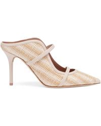 Malone Souliers - Raffia Maureen Heeled Mules 85 - Lyst