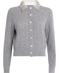 Maje - Wool-Cashmere Adaptable Cardigan - Lyst