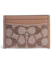 COACH - Embellished Essential Card Holder - Lyst