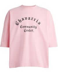 Willy Chavarria - Cotton Community Centre T-Shirt - Lyst