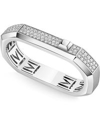 Messika - Moderniste And Diamond 2-Finger Pavé Ring - Lyst