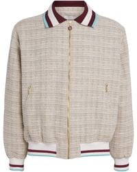 Drole de Monsieur - Cotton-Blend Tweed Track Jacket - Lyst