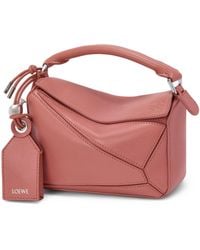 Loewe - Mini Leather Featherlight Puzzle Top-Handle Bag - Lyst