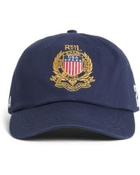 Polo Ralph Lauren - Cotton Twill Usa Crest Baseball Cap - Lyst