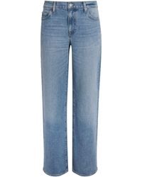PAIGE - Dana Low-Rise Straight Jeans - Lyst