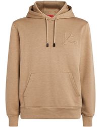 Isaia - Embossed Logo Hoodie - Lyst