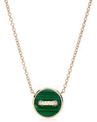 Pomellato - Diamond, Mother-Of-Pearl And Malachite Pom Pom Dot Necklace - Lyst