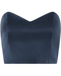 Marella - Satin Bustier Top - Lyst