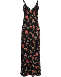 MAX&Co. - Floral Print Slip Maxi Dress - Lyst