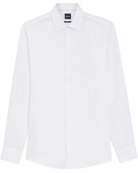 BOSS - Linen-Blend Slim-Fit Shirt - Lyst