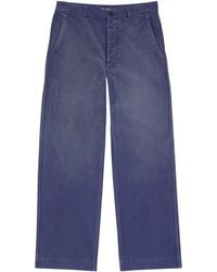AURALEE - Garment-Dyed Organic Cotton Trousers - Lyst