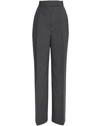 Rohe - Virgin Wool Wide-Leg Tailored Trousers - Lyst
