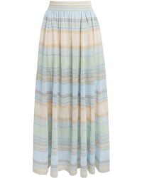 Zimmermann - Indra Stripe Maxi Skirt - Lyst