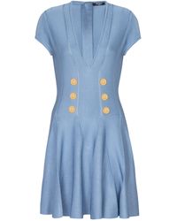 Balmain - Fine-knit 6-button Dress - Lyst