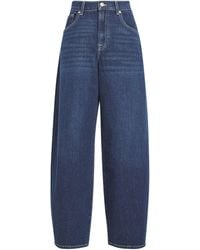 7 For All Mankind - Bonnie Curvilinear Barrel-Leg Jeans - Lyst