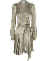 shona joy joan wrap mini dress